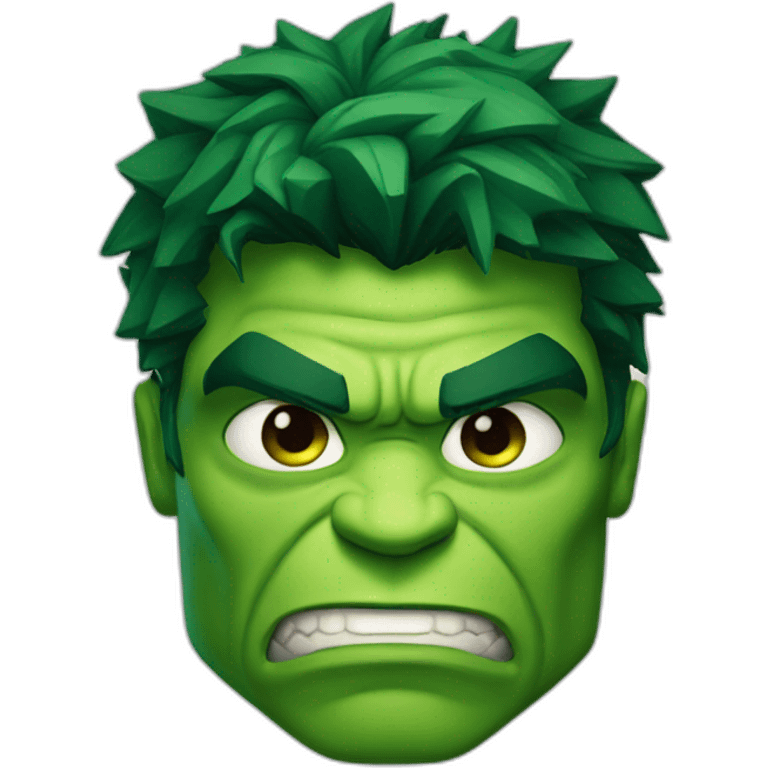 SUPERHERO Hulk face  emoji