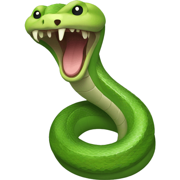 funny snake wrapped around a VNA emoji