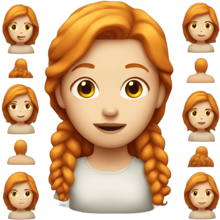 Ginger girl emoji