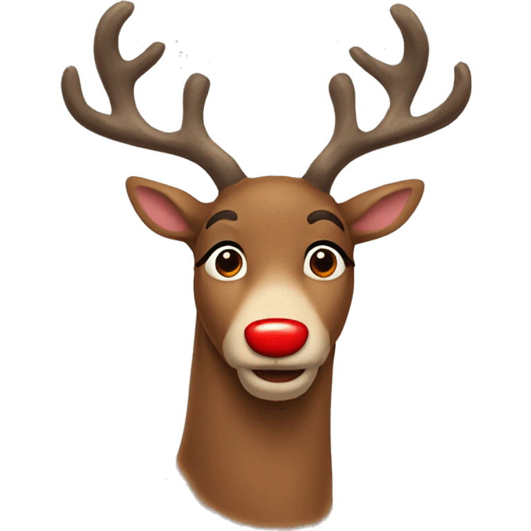 Red Nosed Reindeer emoji