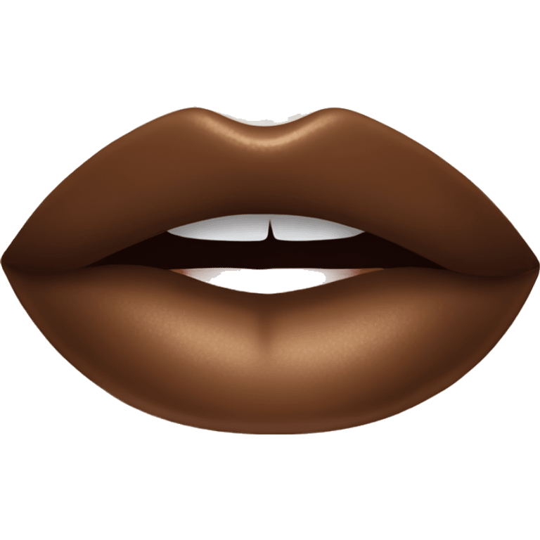 a brown lipgloss emoji