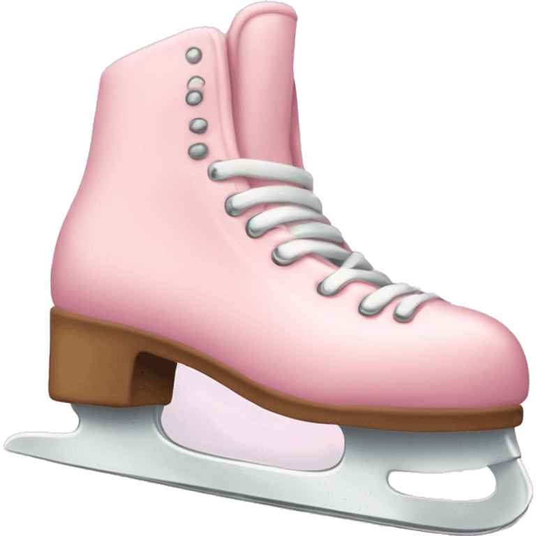 pastel pink ice skates emoji