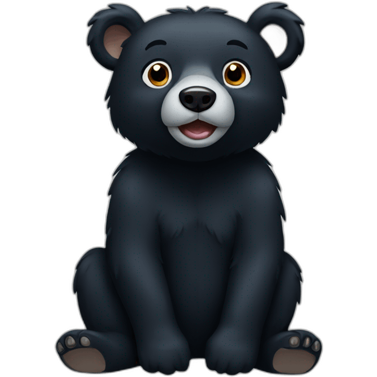 black bear emoji