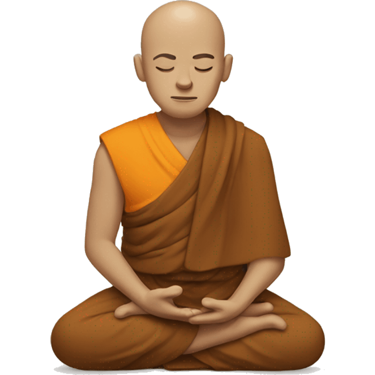 Meditating monk emoji