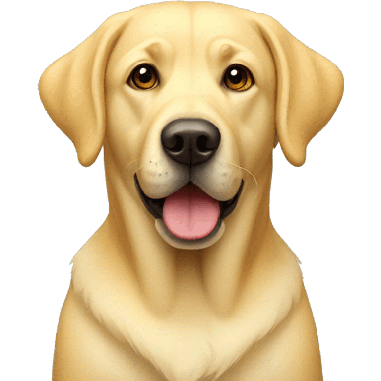 Yellow lab dog emoji