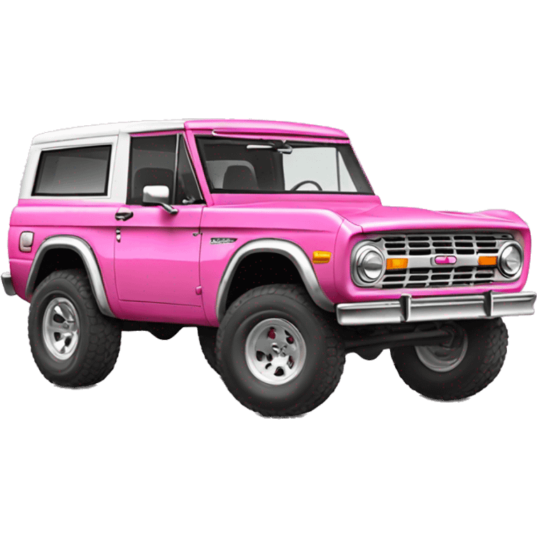 pink ford bronco  emoji