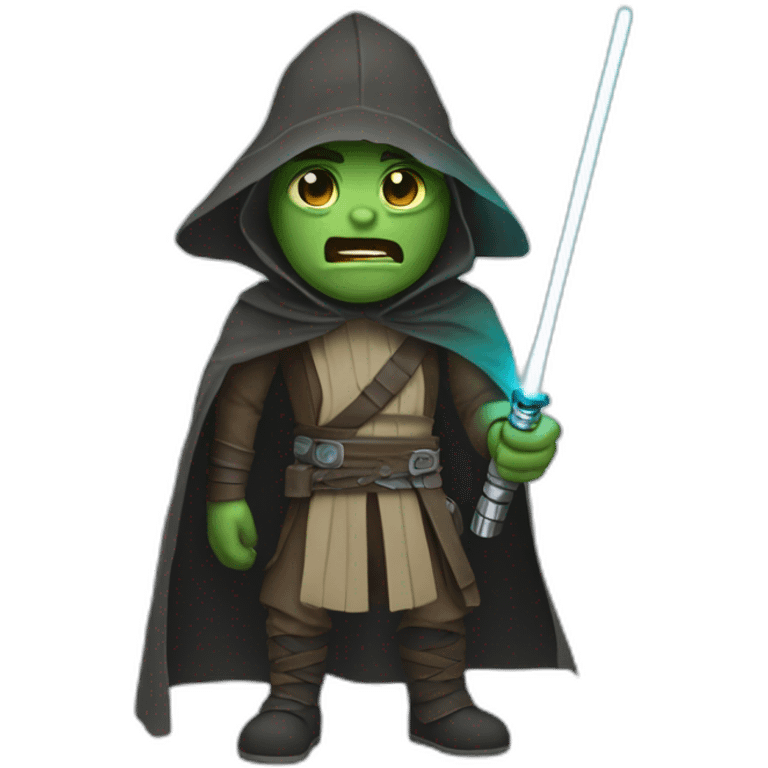 Grugo with lightsaber emoji