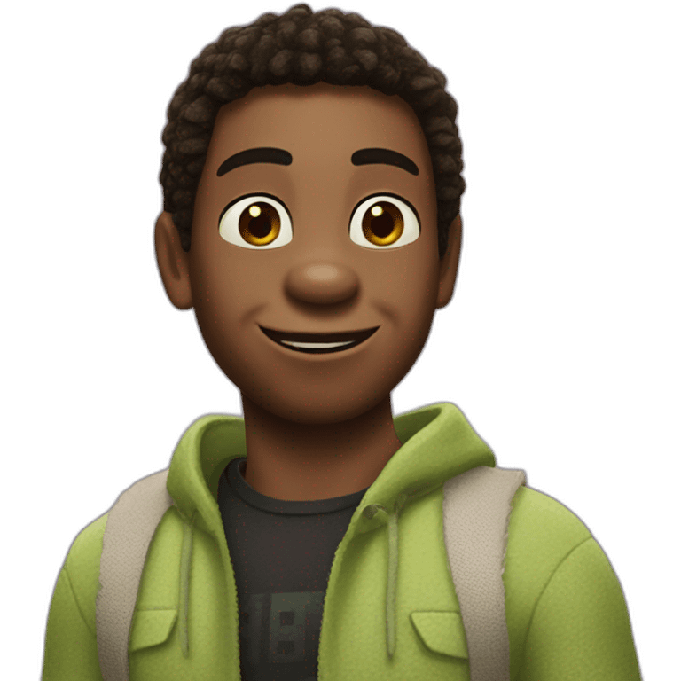 Shrek like miles morales emoji