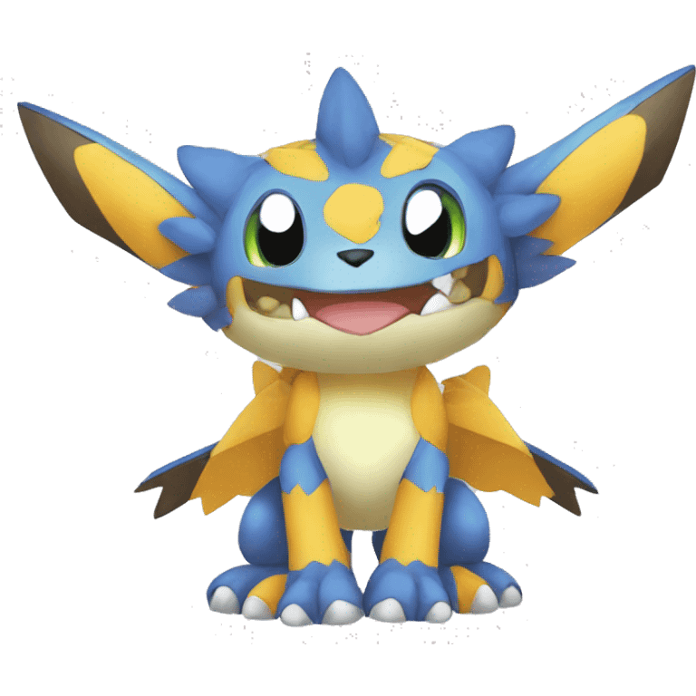 cute cool Digimon-Fakemon-animal full body emoji