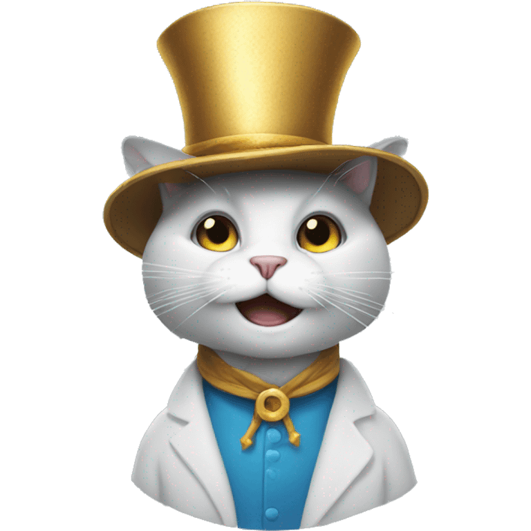 un chat magicien emoji