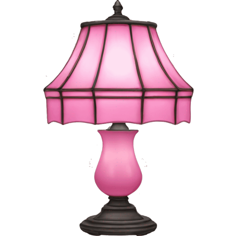 Pink Tiffany lamp emoji