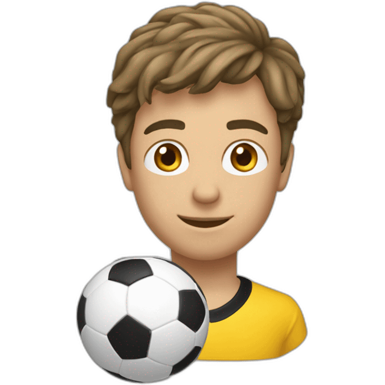 Ballon de foot en or un seul emoji