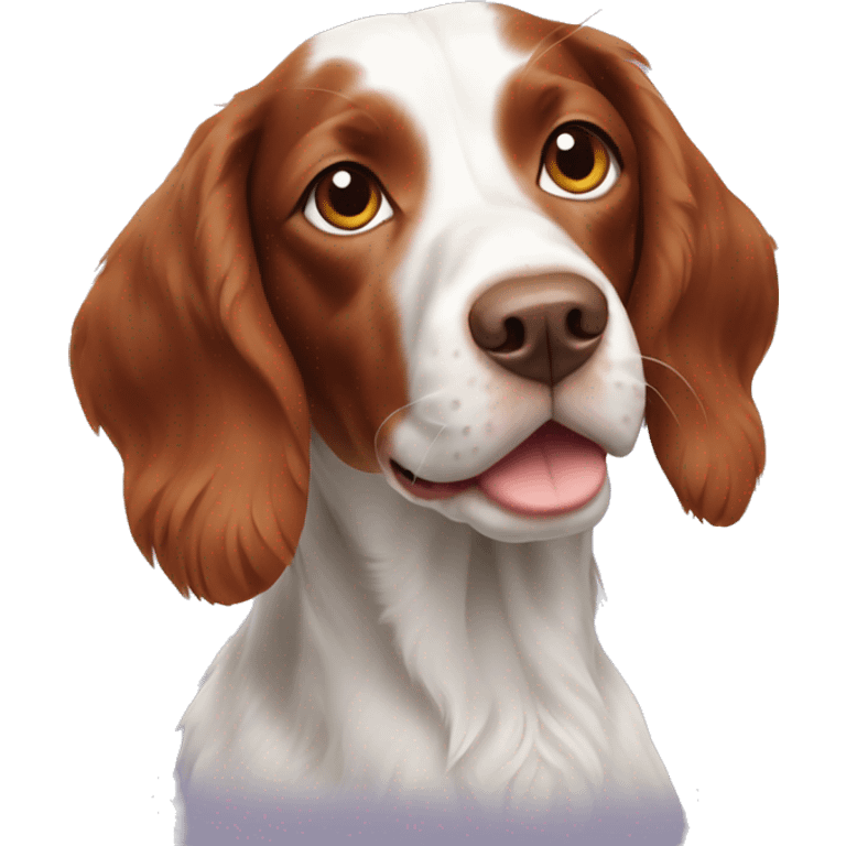 french brittany spaniel dog emoji