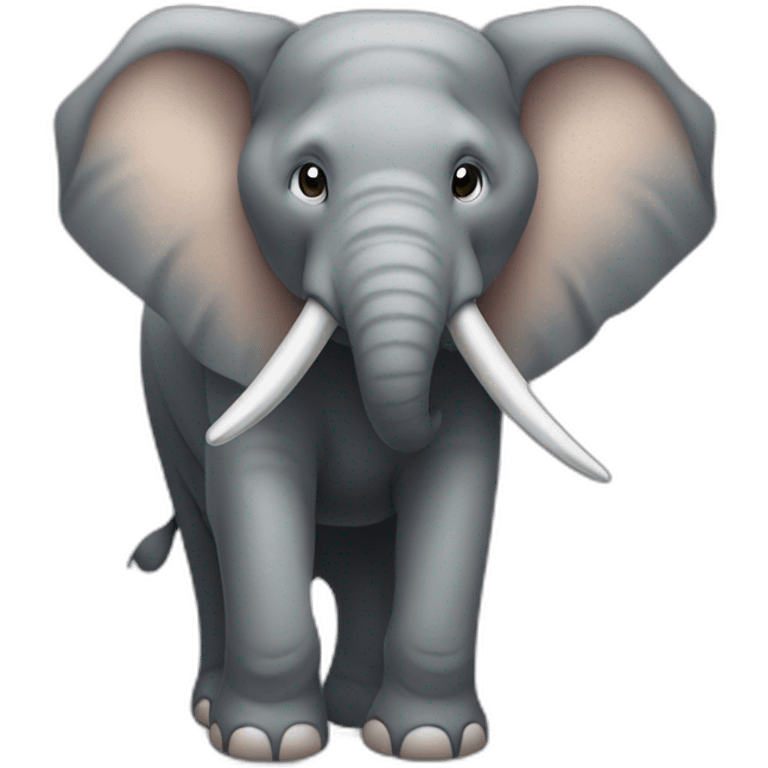 Éléphant musclé emoji