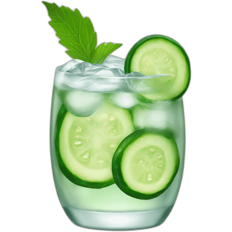 Cucumber Gin tonic emoji