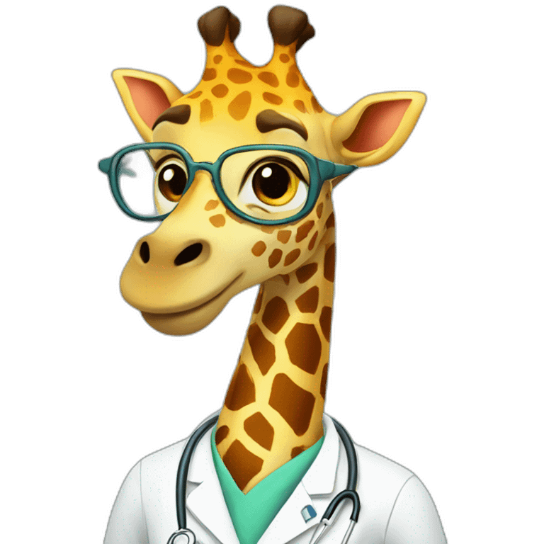 Doctor Giraffe emoji