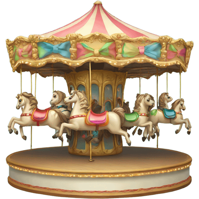 carousel with ribbons emoji