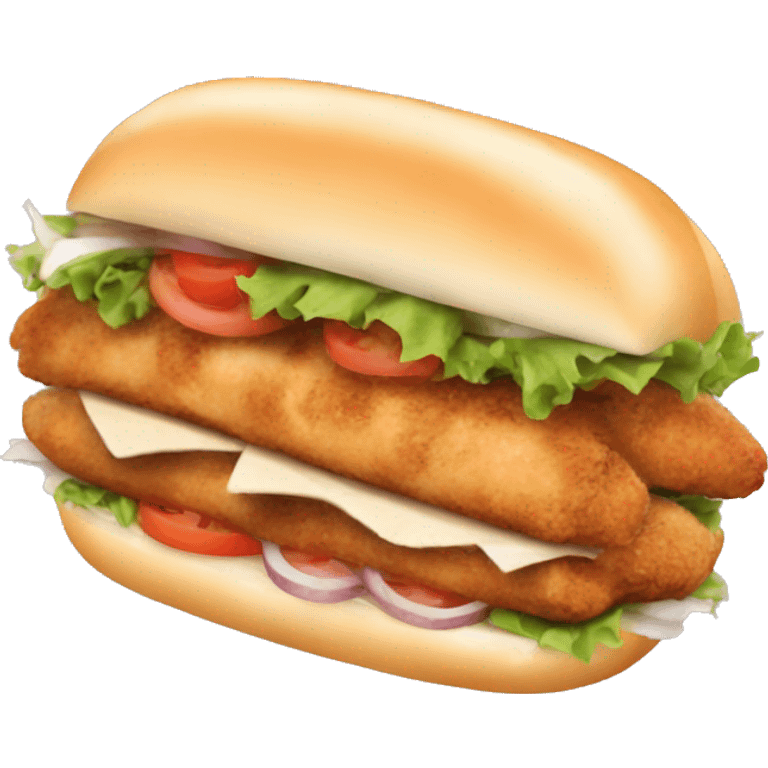 Chicken kebab sandwich  emoji