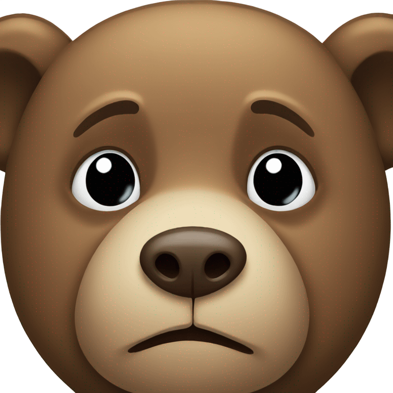 Sad bear emoji