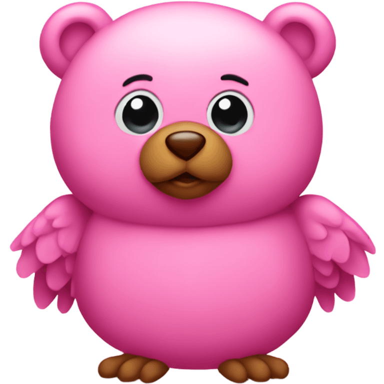 Pink Birdie bear emoji