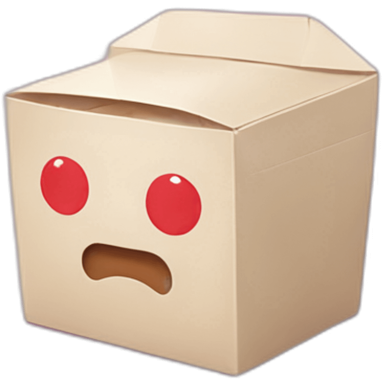 Kawaii takeout box emoji