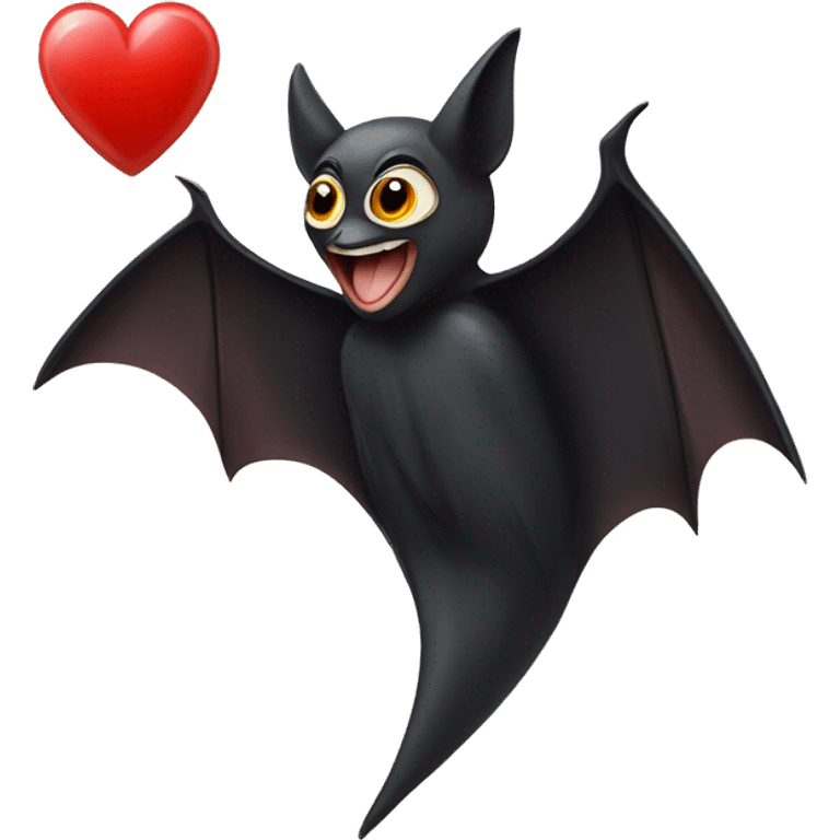 Fledermaus mit Herz emoji