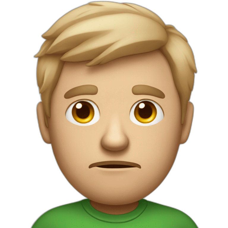 grumpy monotonous half Scandinavian half Irish man who’s a teddy bear on the inside emoji