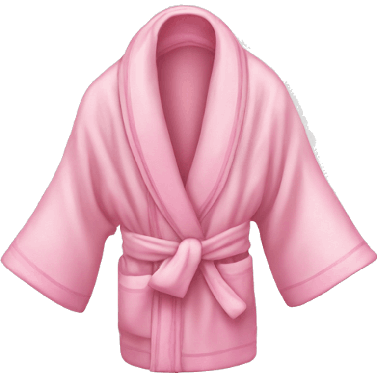 Light pink silk slippers and robe emoji