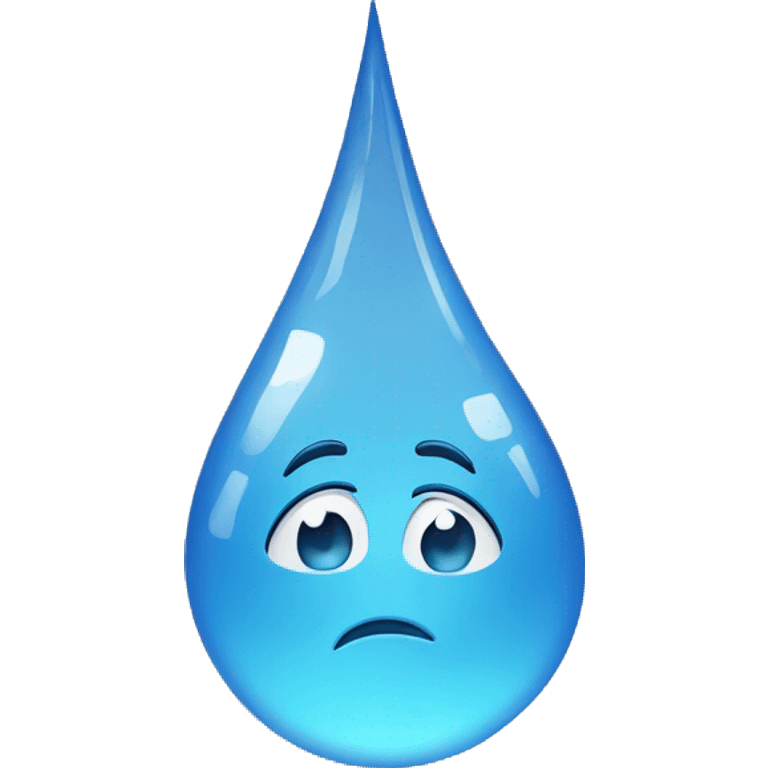 Water drop, iscrying emoji