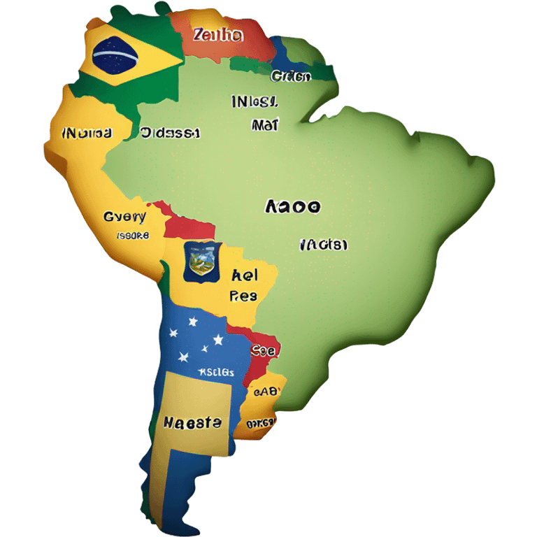 South America map emoji