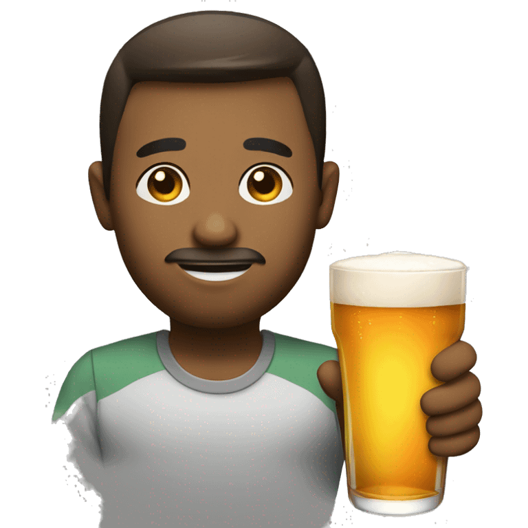 Drinking an alcoholic beverage emoji