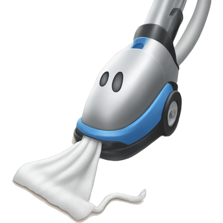 Vacuum dragging a sock emoji