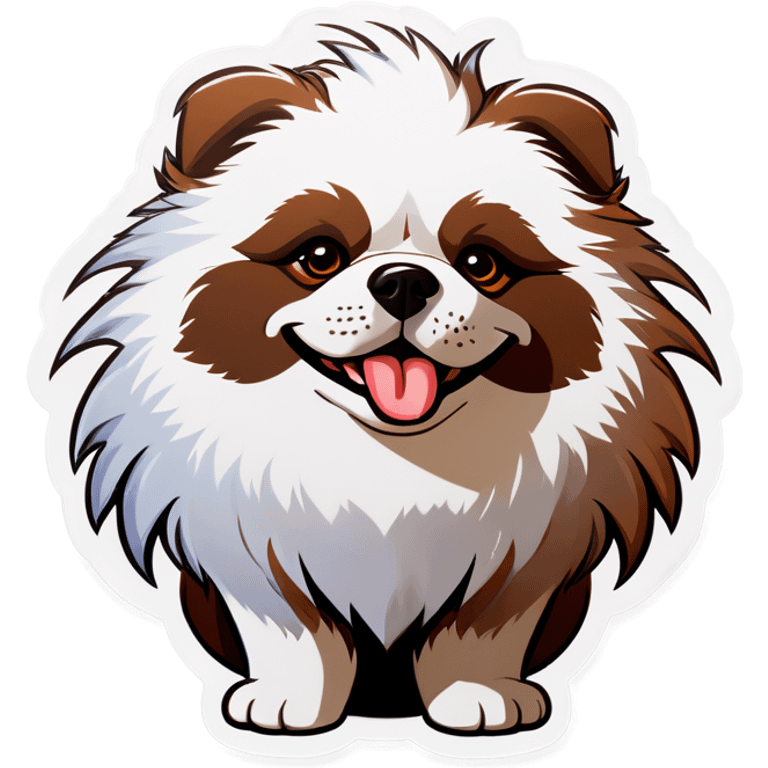 Fluffy dog rich emoji