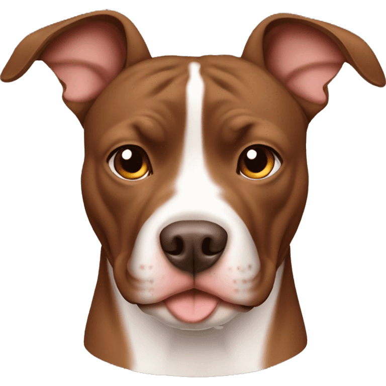 brown face pitbull dog emoji