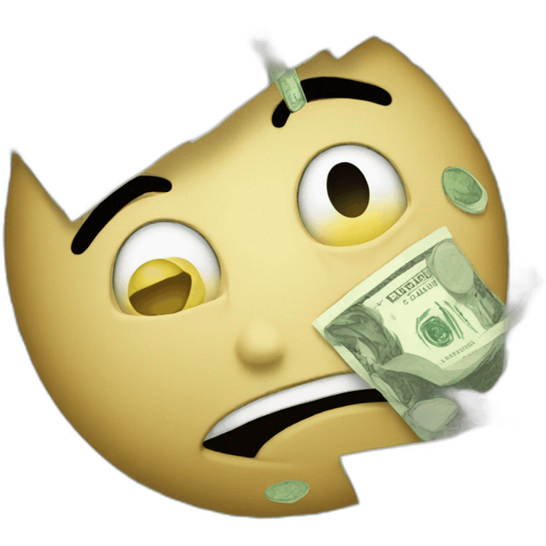 Money face crying emoji