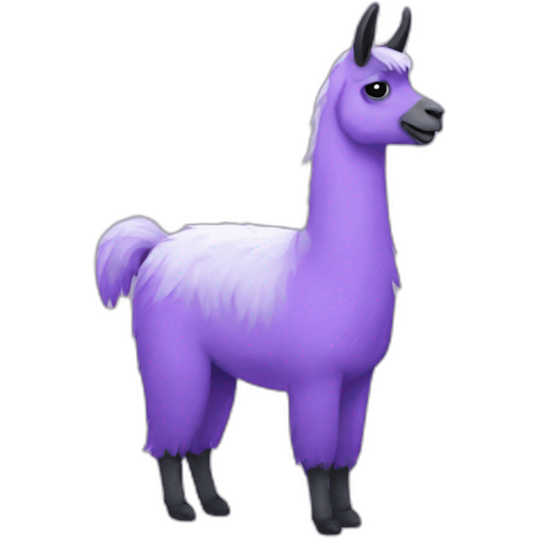 Purple llama drawing emoji