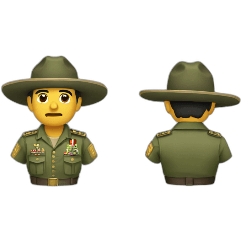 Soldado mexicano táctico  emoji