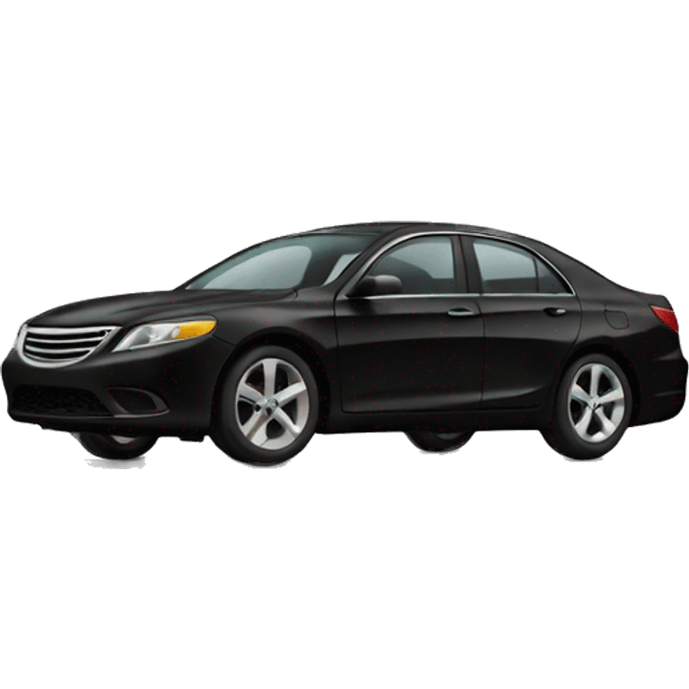 make emoji with black sedan car emoji