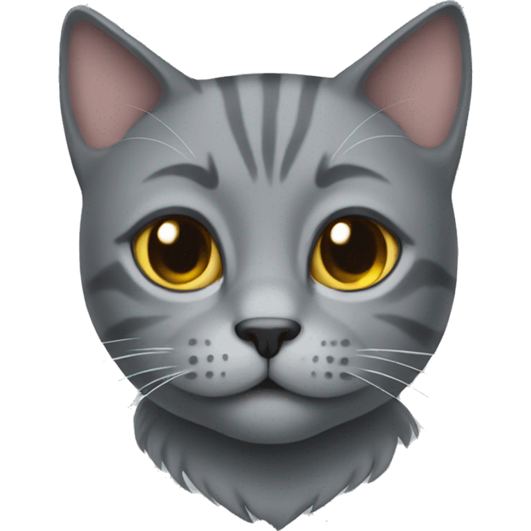 Grey cat  emoji