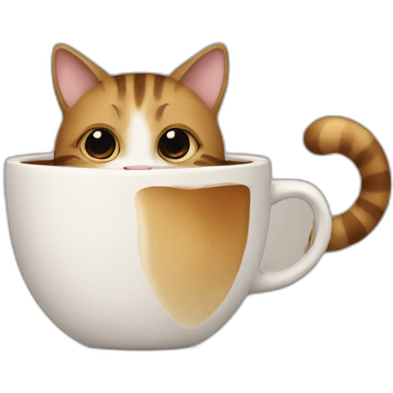 cat and coffee emoji