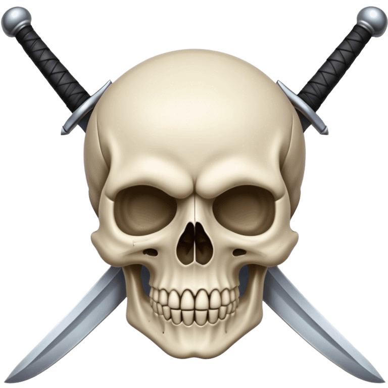 Skull with swords emoji