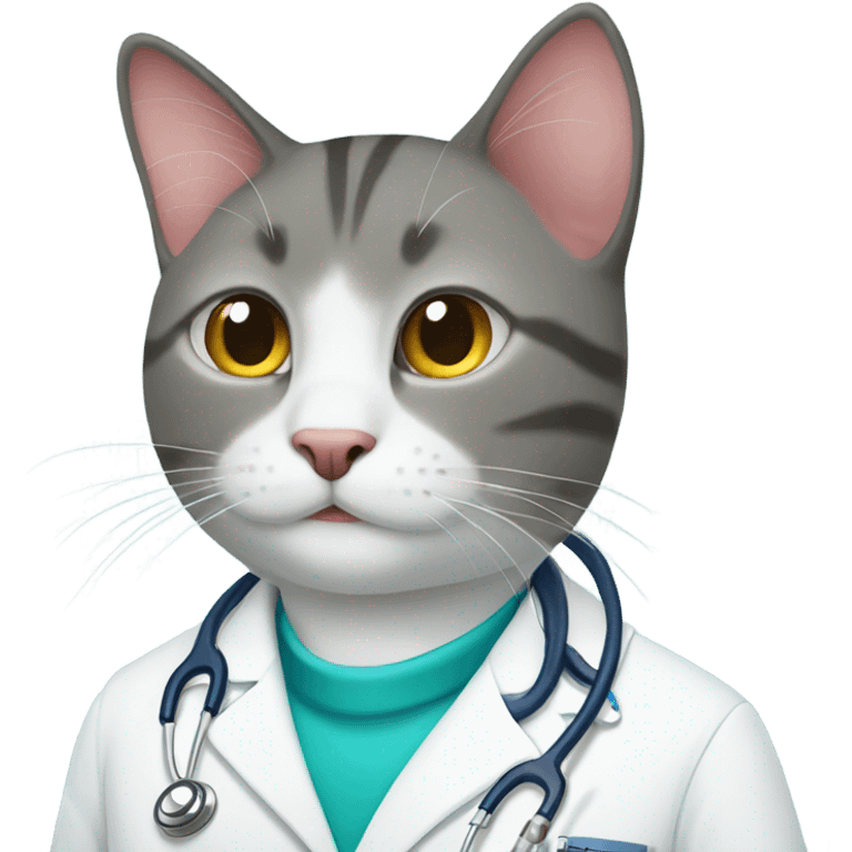 happy doctor cat emoji