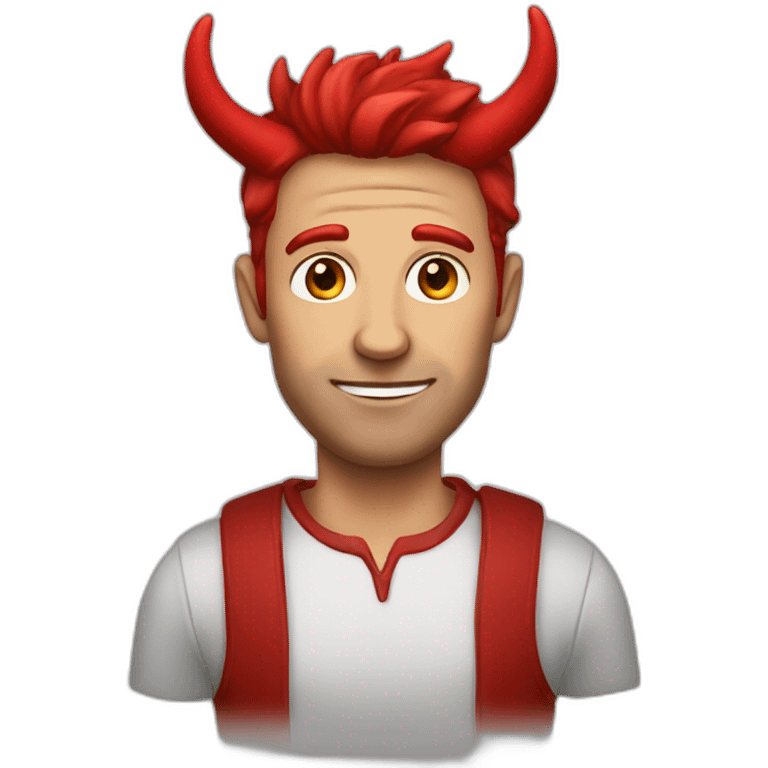 man with horns red emoji