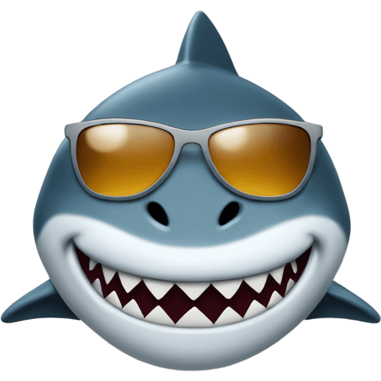 shark with dreadlocks and sunglasses emoji