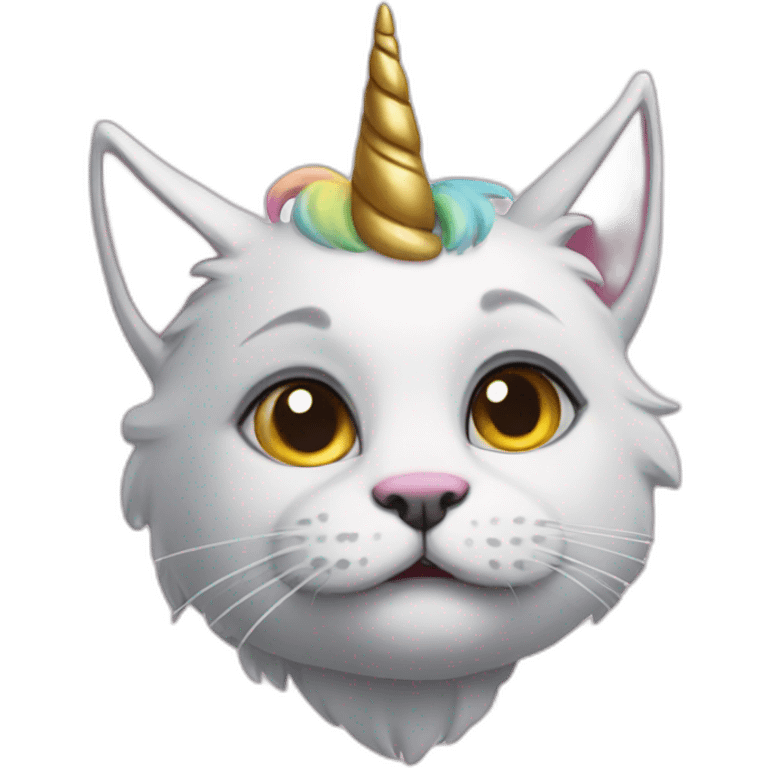 A cat unicorn emoji