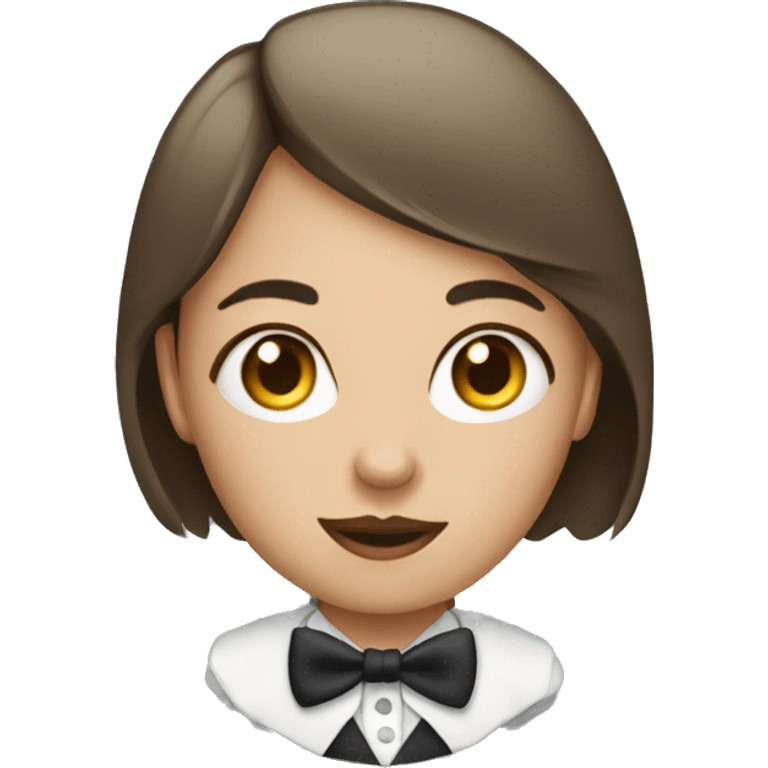 Girl with monocle  emoji