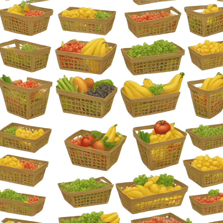 a grocery basket full emoji emoji