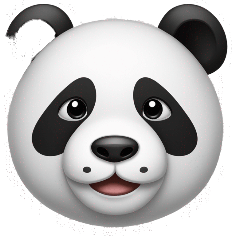 panda with mustache emoji