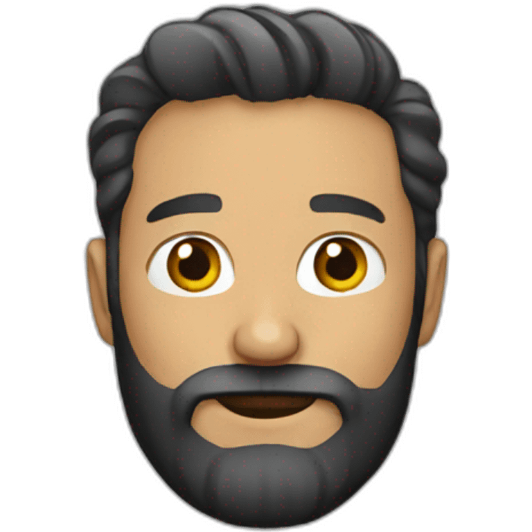 Man with beard emoji