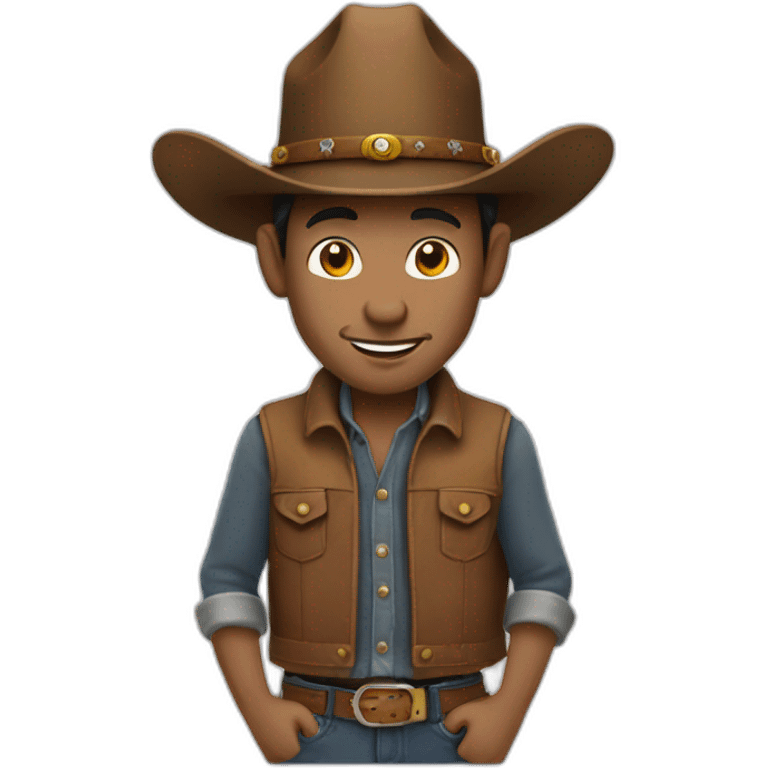 Raton laveur avec un chapeau de cowboy emoji